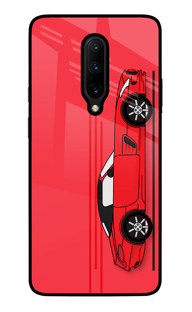 Red Velocity Oneplus 7 Pro Glass Case