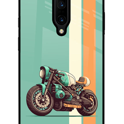 Striped Moto Drift Oneplus 7 Pro Glass Case