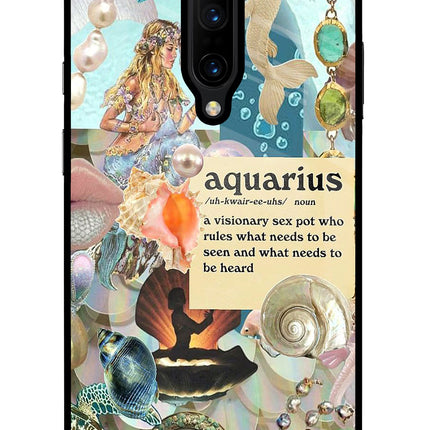 Aquarius Zodiac Oneplus 7 Pro Glass Case