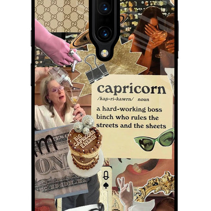 Capricorn Zodiac Oneplus 7 Pro Glass Case