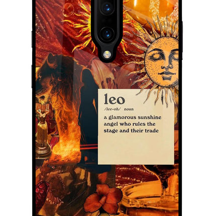 Leo Zodiac Oneplus 7 Pro Glass Case