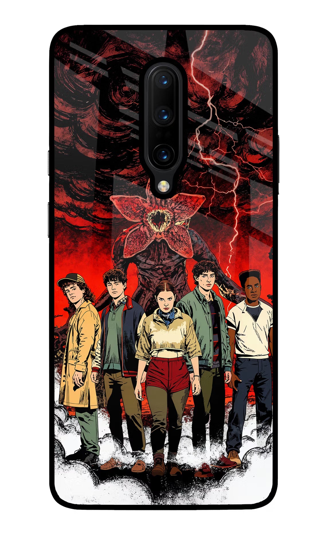 Ordinary Things Characters Oneplus 7 Pro Glass Case Back Cover by Casekaro