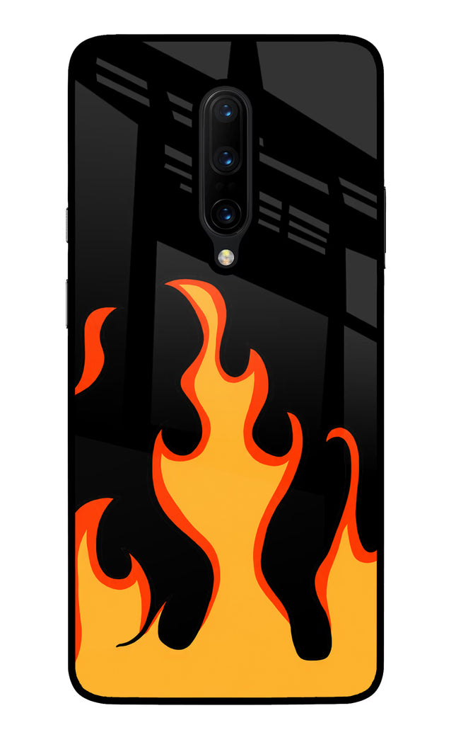 Fired Up – Black Oneplus 7 Pro Glass Case