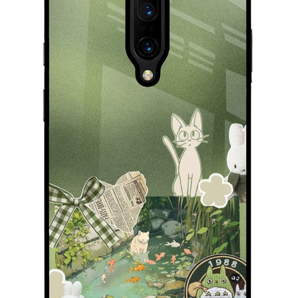 Aesthetic anime Oneplus 7 Pro Glass Case