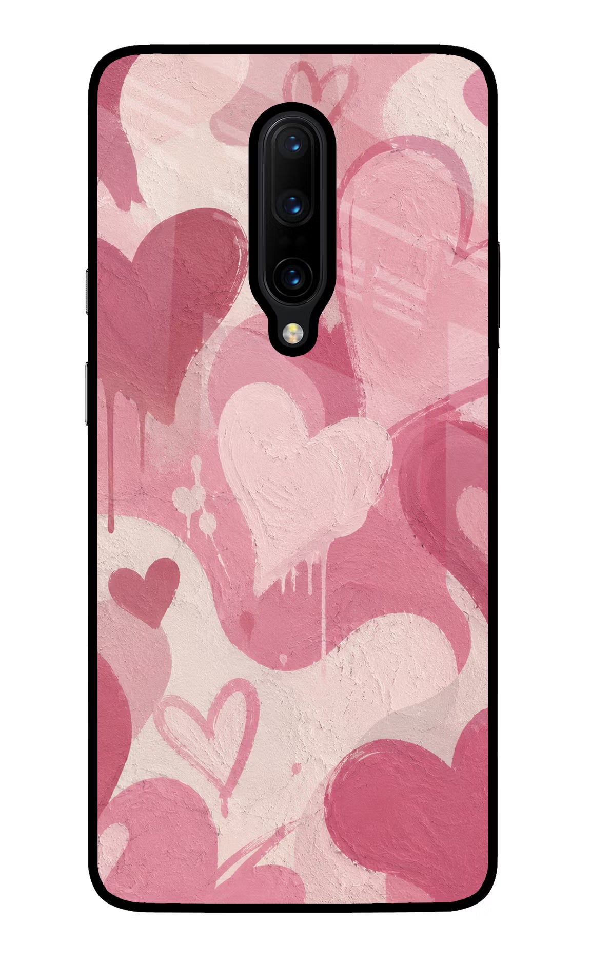 Hearty case Oneplus 7 Pro Glass Case Back Cover by Casekaro
