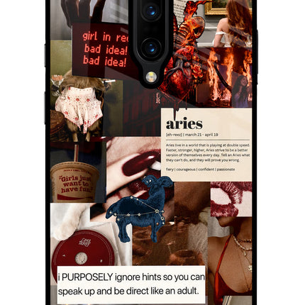 Zodiac Aries Oneplus 7 Pro Glass Case