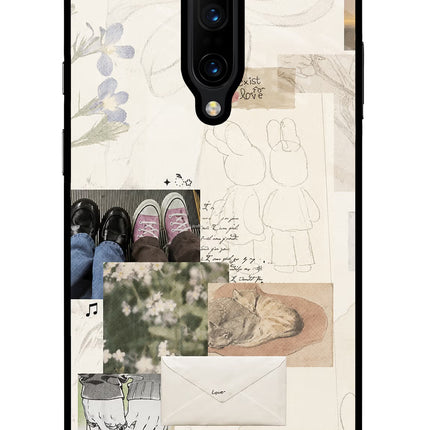 Soft Aesthetic Oneplus 7 Pro Glass Case