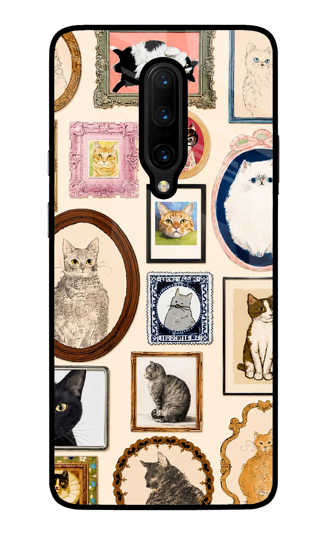 Mirror Cats Oneplus 7 Pro Glass Case