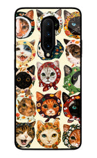 Cool Cat Oneplus 7 Pro Glass Case