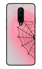 Pink Web Oneplus 7 Pro Glass Case