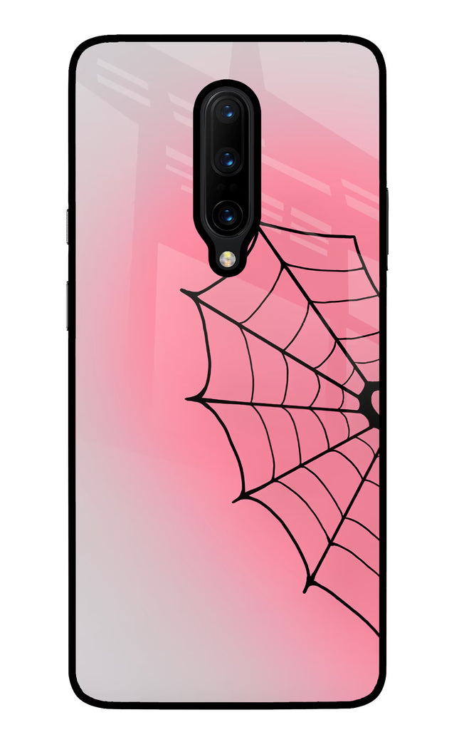 Pink Web Oneplus 7 Pro Glass Case