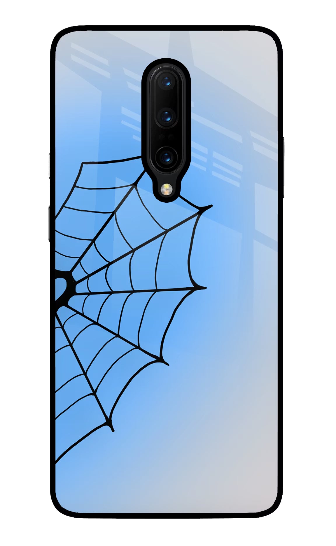 Blue Web Oneplus 7 Pro Glass Case