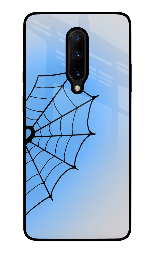 Blue Web Oneplus 7 Pro Glass Case