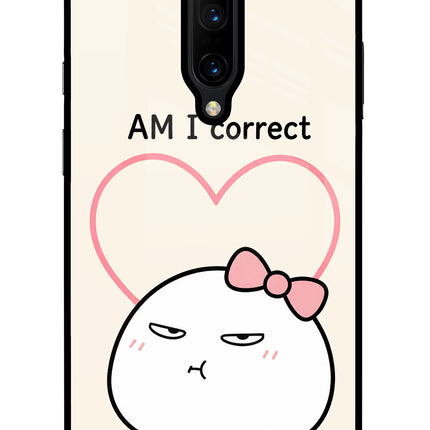Always Right Oneplus 7 Pro Glass Case Back Cover by Casekaro