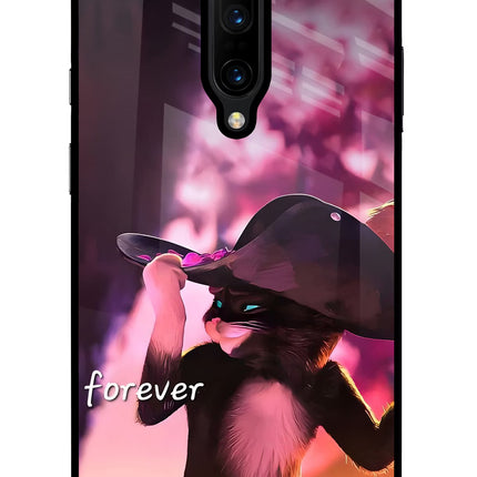 Forever Cat Oneplus 7 Pro Glass Case