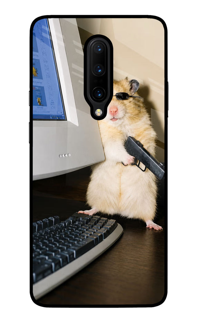 Hacker Hamster Oneplus 7 Pro Glass Case