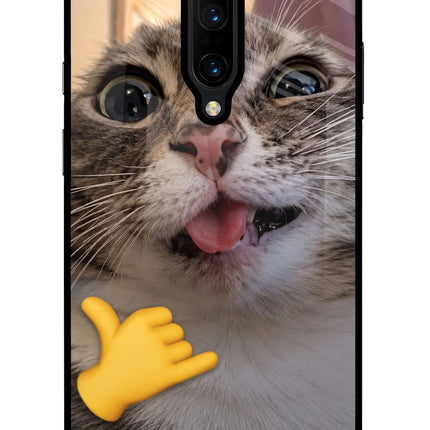 Silly Cat Call Oneplus 7 Pro Glass Case