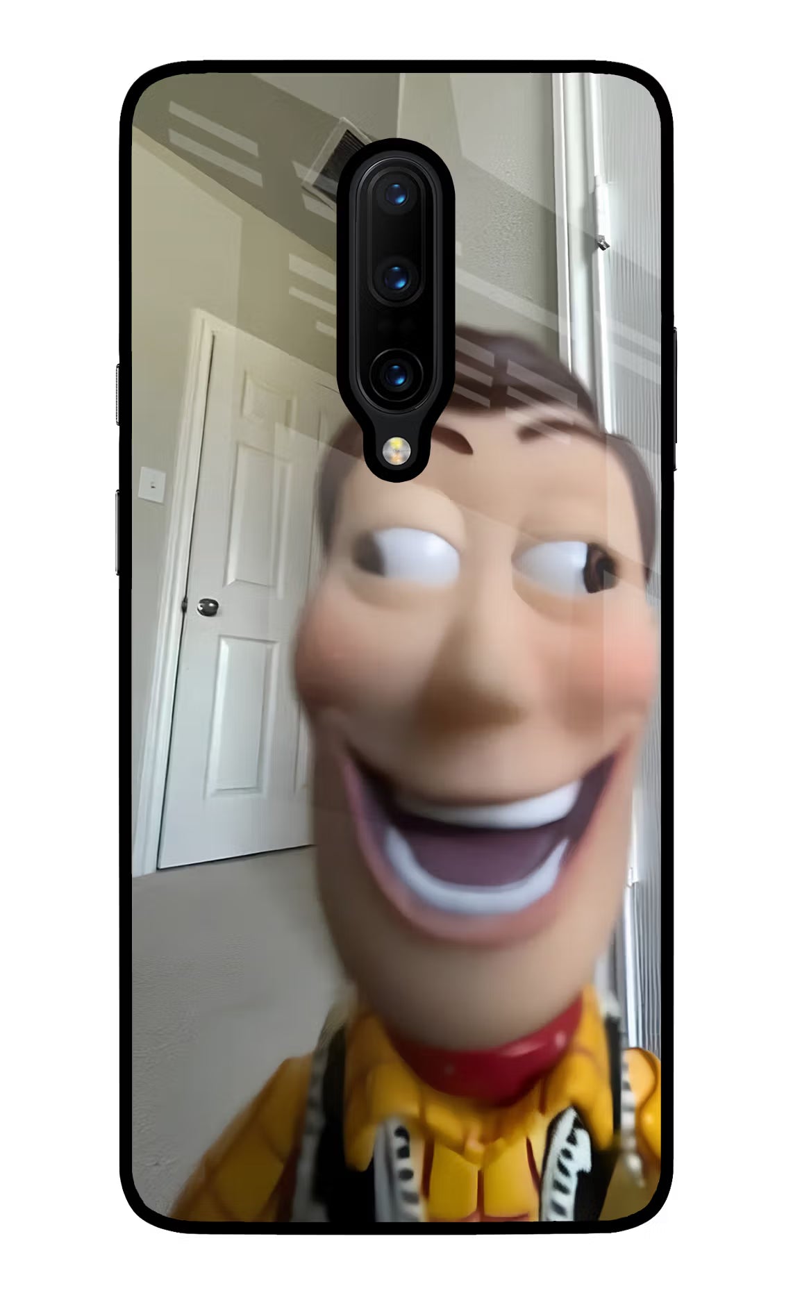 Side Eye Woody Oneplus 7 Pro Glass Case