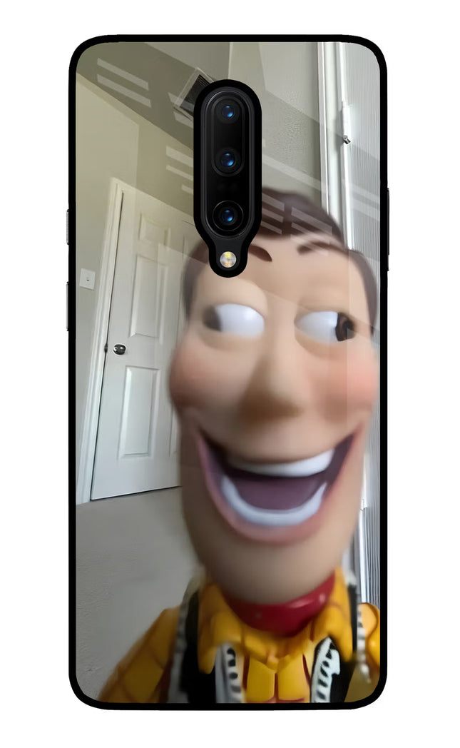 Side Eye Woody Oneplus 7 Pro Glass Case