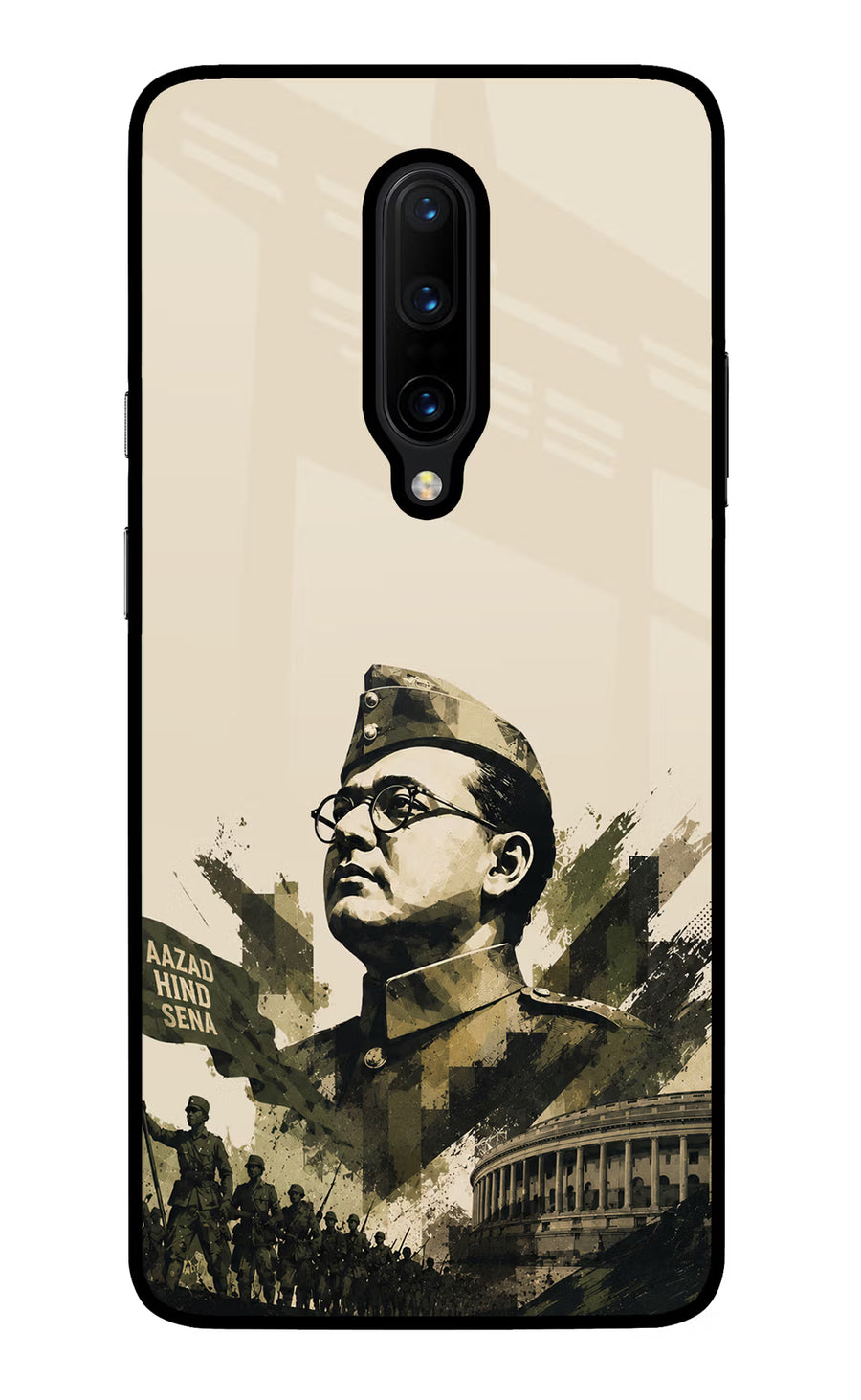 Netaji Rising Oneplus 7 Pro Back Cover, Glass case