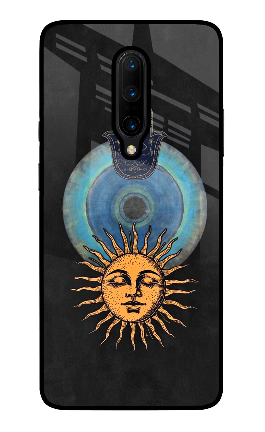 Divine Sun Oneplus 7 Pro Back Cover, Glass case