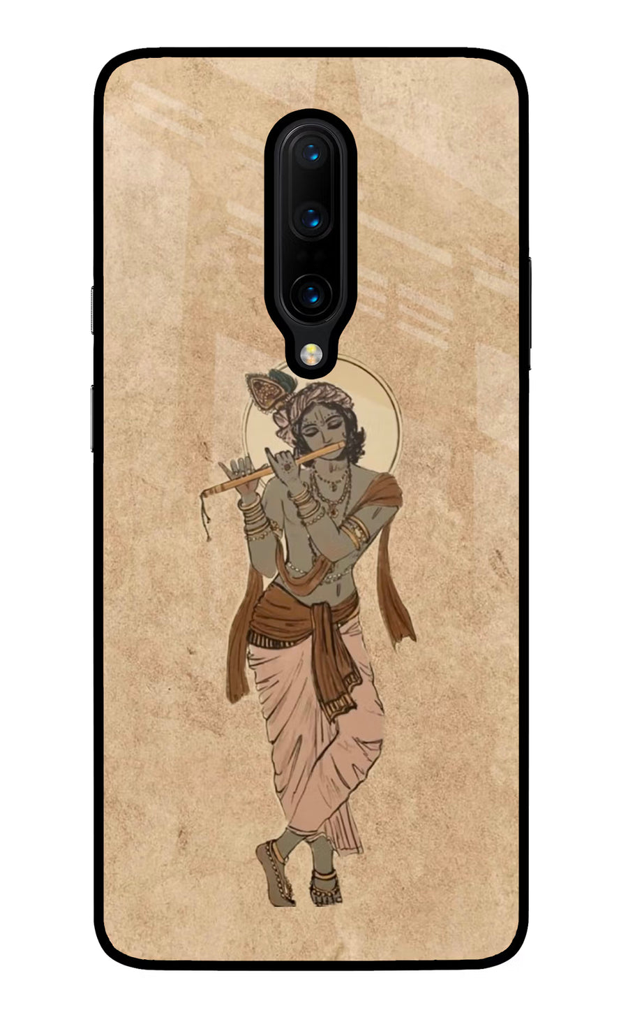 Krishna Oneplus 7 Pro Back Cover, Glass case