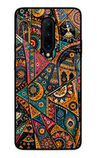 Folk Print Oneplus 7 Pro Glass Case