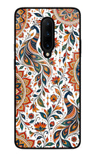 White Mayura Oneplus 7 Pro Glass Case