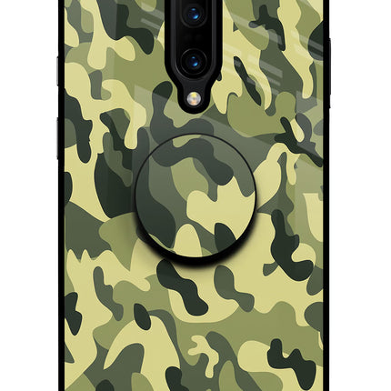 Camouflage Oneplus 7 Pro Glass Case