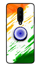 Indian Flag Ashoka Chakra Oneplus 7 Pro Glass Case