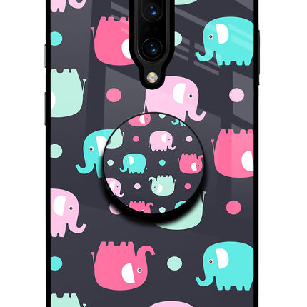 Baby Elephants Oneplus 7 Pro Glass Case