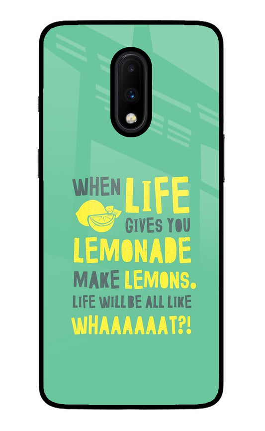 Quote Oneplus 7 Glass Case