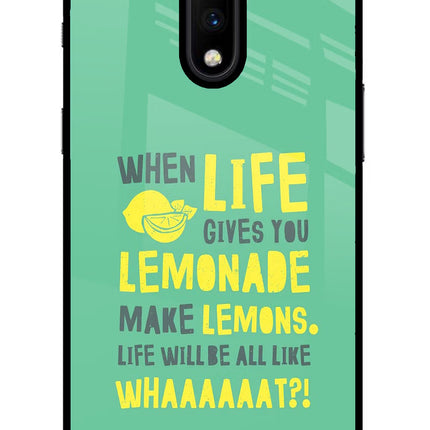 Quote Oneplus 7 Glass Case
