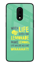 Quote Oneplus 7 Glass Case