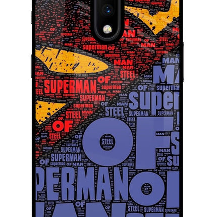 Superman Oneplus 7 Glass Case