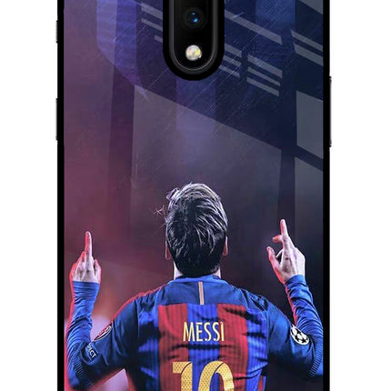Messi Oneplus 7 Glass Case