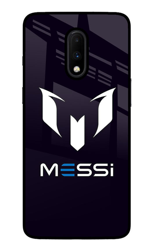 Messi Logo Oneplus 7 Glass Case
