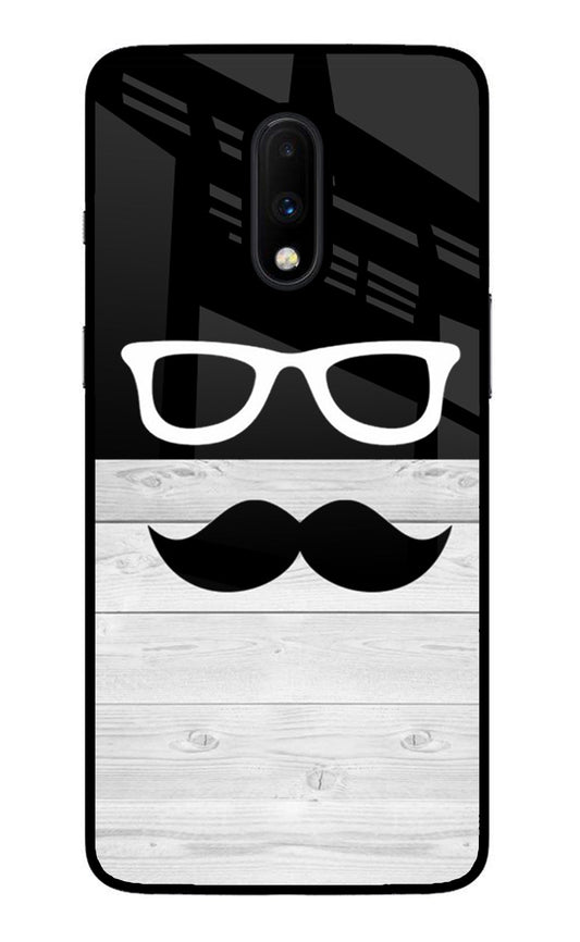 Mustache Oneplus 7 Glass Case
