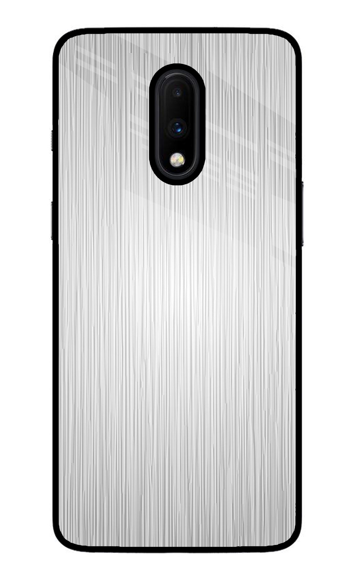 Wooden Grey Texture Oneplus 7 Glass Case