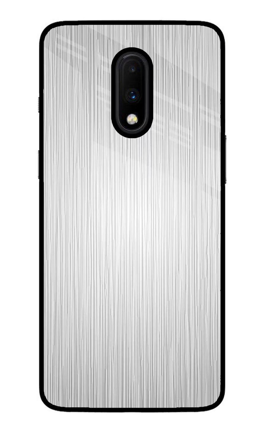 Wooden Grey Texture Oneplus 7 Back Cover, Glass case