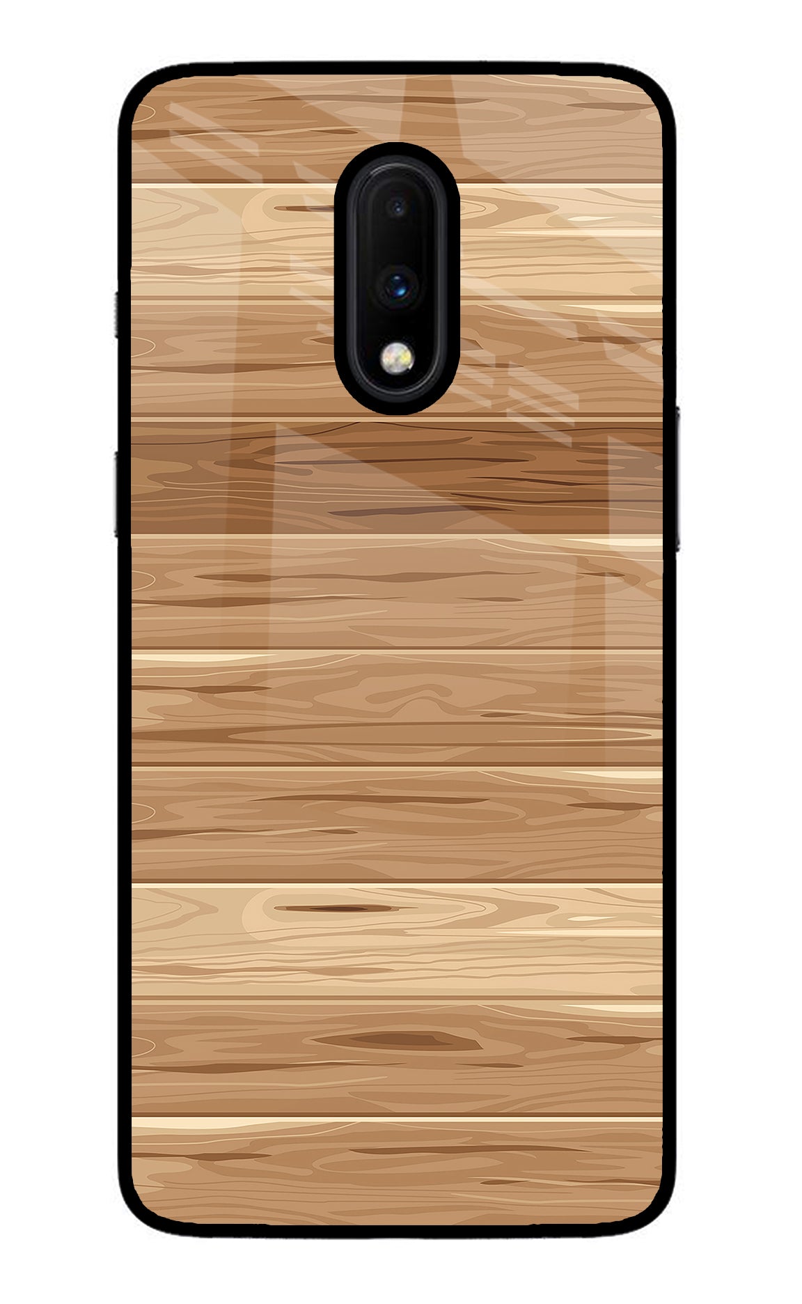 Wooden Vector Oneplus 7 Back Cover