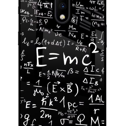 Physics Formula Oneplus 7 Glass Case Back Cover by Casekaro