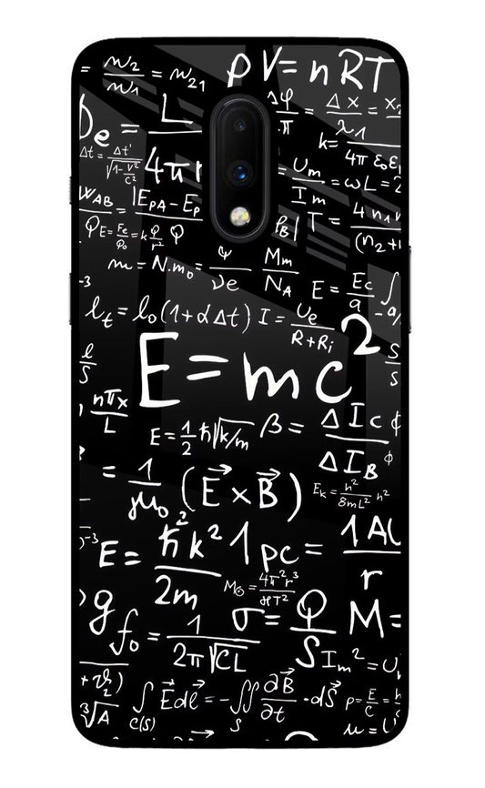 Physics Formula Oneplus 7 Glass Case