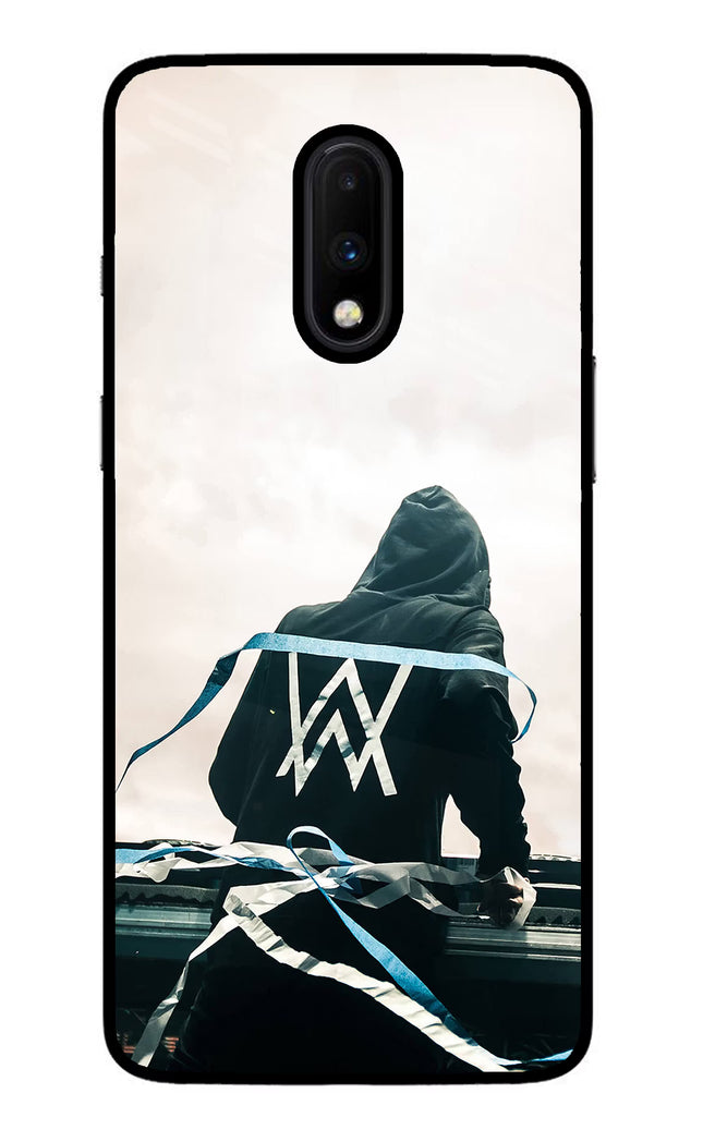 Alan Walker Oneplus 7 Glass Case Back Cover by Casekaro