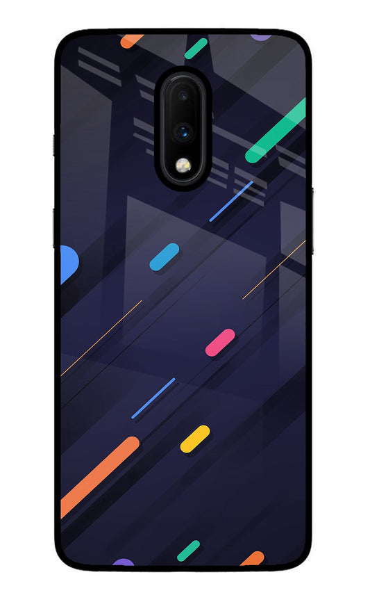 Abstract Design Oneplus 7 Glass Case
