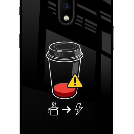 Coffee Oneplus 7 Glass Case