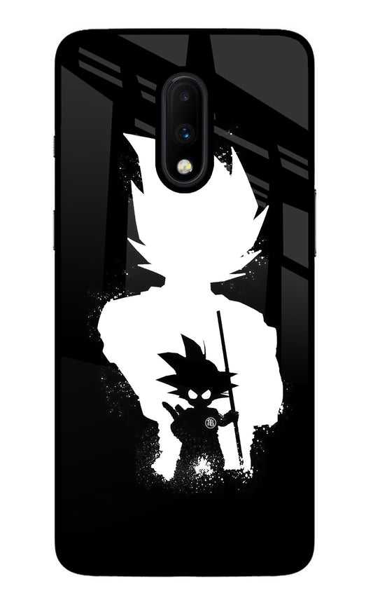 Goku Shadow Oneplus 7 Glass Case