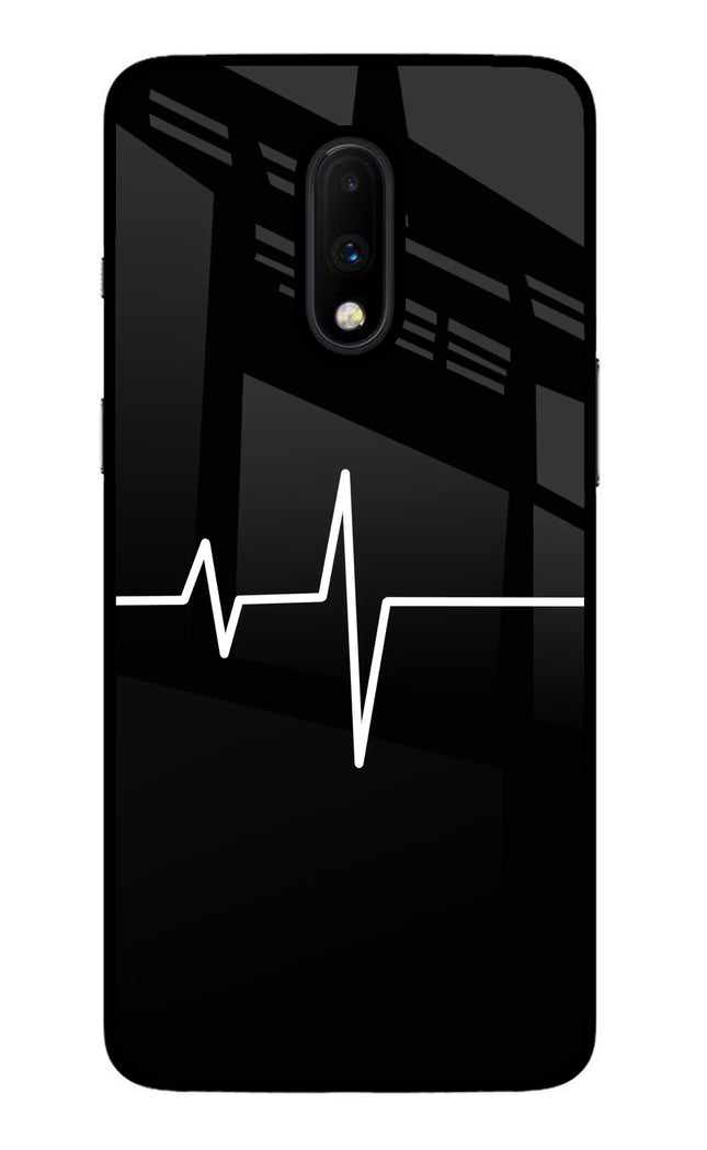 Heart Beats Oneplus 7 Glass Case