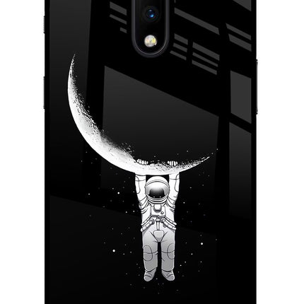 Moon Space Oneplus 7 Glass Case