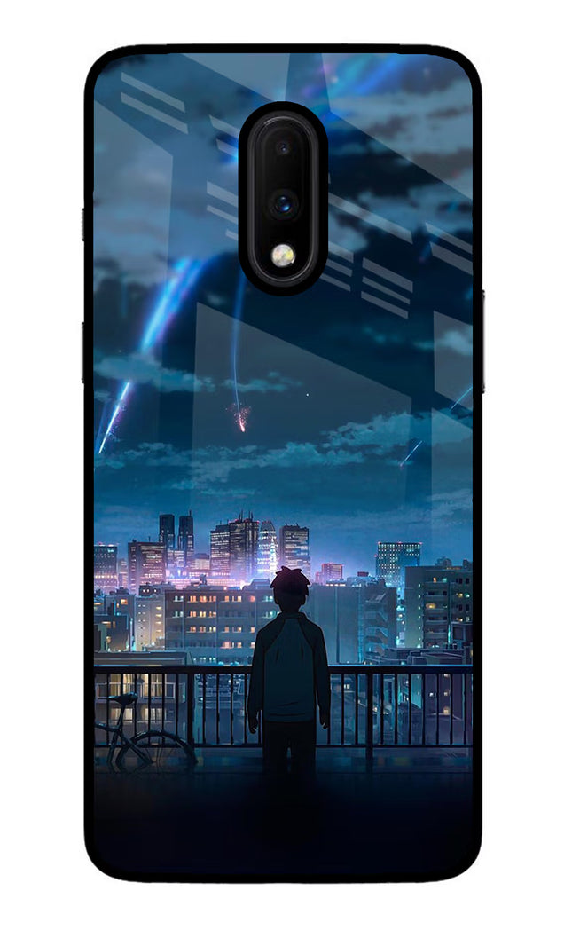 Anime Oneplus 7 Glass Case Back Cover by Casekaro